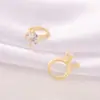Accesorios de joyería semiacabados al por mayor material metal diamante anillo colgante hecho a mano diy collar pulsera aretes colgante
