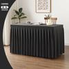 Mantel para reuniones, faldón para mesa, para hotel, negocios, salas de conferencias, capacitación especial, color sólido, extra grande, mantel rectangular