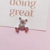 Serie plateada galvanizada Oso Amor Accesorios DIY Funda para Teléfono Móvil Hebilla de Zapato Accesorios Material de Accesorios