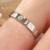 Anillo brillante de seis garras con explosiones de libro de equitación Little Red de TikTok Anillo exquisito de ocho corazones y ocho flechas para mujer Diseño de nicho Sentido avanzado para mujer