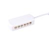 Luz LED para Gabinete Caja de Conexiones 1 a 6 Tira de Luz Luminaria Conector de Tira Agujero 2510 Conector DC Derivación Caja de Conexiones