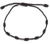 Pulsera de cuerda tejida a mano de Comercio Exterior Europeo y Americano siete rojas y negras con nudo corredizo ajustable para padres e hijos, novias, cuerda de mano ajustable