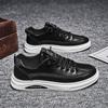 Primavera y Verano Nuevos Zapatos de Hombre Zapatos Casuales Deportivos Coreanos para Hombre Cuero PU Zapatos Blancos de Estudiante Zapatos de Tablero de Estudiante Modernos para Hombre