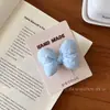 Pinza para el Cabello de Peluche Súper Linda Coreana con Lazo, Pinza Lateral Dulce y Femenina para Flequillo, Accesorio para el Cabello de Moda y con Estilo
