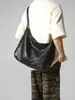 Bolso tote de cuero suave de PU estilo commuting para hombres y mujeres, color sólido, gran capacidad, adecuado para estudiantes universitarios, bolso ligero de hombro y cruzado