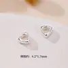 Prata de lei S925 prata lisa triângulo de prata contas de prata quebrada triângulo estéreo contas soltas acessórios para pulseira de contas DIY feita à mão