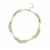 Brilho Prata Lunar! Colar de pérolas com camada dupla cravejado de diamantes, corrente para clavícula requintada de luxo leve, colar estilo vintage francês