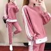 Conjunto Casual Elegante Novo para Outono Inicial Feminino Plus Size 2026, Conjunto de Duas Peças com Moletom Emagrecedor