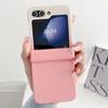 Nueva Funda Aplicable para Teléfono Móvil Samsung Zflip7 Degradado Samsung Zflip 20% de descuento Funda Protectora para Pantalla Plegable Acabado Táctil de Piel W24Flip
