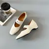 Sapatos Mary Jane para aumentar a altura de pessoas baixas sapatilhas femininas novo estilo verão temperamento tira elástica cruzada bico fino sapatos de salto único femininos