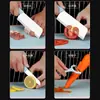 Juego de Cortadores de Acero Inoxidable para Hogar de Cocina Juego Completo Cortador de Carne Cuchillo para Verduras y Frutas Cortador Afilado de Cocina Tabla de Cortar Cuchillo para Mujeres