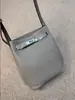 Bolsa Kelly Bucket de Couro Bovino de Primeira Camada, Bolsa Feminina de Couro Genuíno de Grande Capacidade, Bolsa de Ombro Versátil com Alça Larga, Bolsa Transversal