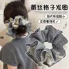 Elástico de Cabelo Elegante de Alta Qualidade para Rabo de Cavalo, Acessório de Cabelo para Coque, Scrunchie de Chiffon Multicamadas Leve da Moda Coreana Atacado