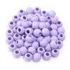 Plástico Acrílico Contas Redondas Contas de Cor Sólida Contas com Furo Grande Cor de Primavera Pulseira DIY Furo Reto Contas Soltas Acessórios de Miçangas