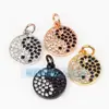 Acessórios DIY Cobre Puro Microincrustado Yin Yang Oito Trigramas Buda Maitreya Cabeça de Leão Pequeno Pingente Pequeno Pingente