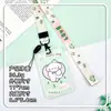 Portatarjetas de Cuello para Estudiantes, Tarjeta de Identificación, Tarjeta de Campus, Tarjeta de Comedor, Estuche Deslizante para Tarjetas, Venta al por Mayor, Portatarjetas de Identificación Unisex, Cubierta Protectora, Estuche Rígido