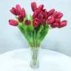 Tulipas em 12 Cores, Flores Artificiais, Flores Falsas para Casamento e Decoração de Casa, Atacado