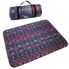 Lavable a máquina para exteriores, camping, impermeable y a prueba de humedad, base de película de aluminio engrosada, tapete de picnic, estilo nacional, correa para parque, tapete de piso portátil