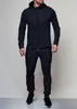 Amazon Novo 2023 Masculino Plus Size Esportes ao Ar Livre Casual Suéter Cardigã Cor Sólida Conjunto de Tops