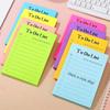Notas adhesivas creativas y coloridas para tomar notas, lista de planificación diaria sencilla, libro pequeño, papelería de oficina, pegatinas de notas de aprendizaje