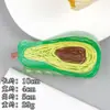 Pinza de Pelo de Acrílico Coreana Dopamina para Mujer, Pinza de Garra Grande Creativa Estilo Fruta para Volumen, Pinza Tiburón para Peinado