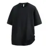 Roupas de Verão 2025 Novas Blusas Berlin Casuais Largas de Manga Curta Masculino Controle de Preço 59m Branco Preto
