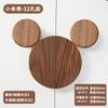Manija de Cajón de Madera para Muebles de Habitación Infantil de Mickey Oso de Dibujos Animados Lindo Manija de Puerta de Armario de Madera Semicircular