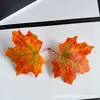 Folhas Simuladas com Cores Ricas, Novas Folhas de Bordo para Fotografia, Adereços de Decoração para Casamentos ao Ar Livre, Artesanato Atacado de Folhas Artificiais