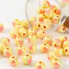 Cuentas de Corazón Coloridas Dopamina Agujero Recto UV Cuentas Sueltas Pulsera DIY Hecha a Mano Cadena de Teléfono Móvil Materiales para Cuentas Accesorios