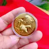 2026 Año del Caballo Moneda de Oro Foil de Año Nuevo Moneda Conmemorativa del Caballo del Zodiaco Cien Yuan Sobre Rojo Regalo de Buen Comienzo Venta