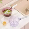 Pala de agua grande engrosada con mango largo para regar verduras, pala de cocina irrompible, cucharón de agua de plástico redondo de gran capacidad para el hogar