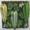 Parede de plantas simulada 100*100, parede de plantas verdes tridimensional, decoração com flores e grama artificiais, fundo verde, parede popular da internet