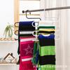 Cabide de Calça Multicamadas de Aço Inoxidável Antiderrapante Cabide de Calça em Forma de S para Armazenamento de Lenços e Gancho para Roupas para Uso Doméstico