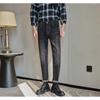 Fw13682024 Jeans Gruesos para Hombre Modernos Ajustados Rectos Cónicos Bordados de Moda Juveniles Largos Elegantes
