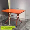 Mesa Plegable Redonda Pequeña de Acero Inoxidable para Casa de Alquiler para Comer y Tareas Mesa Cuadrada para Puesto Exterior