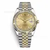 Relógio Masculino Laojia Datejust com Mostrador de Diamante Automático Mecânico Completo Pulseira de Aço Inoxidável Luminoso à Prova d'Água Relógio de Luxo