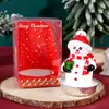 Velas criativas com tema de Natal transfronteiriças, decorações caseiras para as festas de Natal, velas de ambiente para a árvore de Natal e peças decorativas para presentear