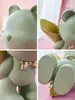 Decoração Criativa para Sala de Estar Feita à Mão Desenho Animado Violento Urso Violento Posição Sentada Flor Arranjo de Flores Aniversário de Alta Qualidade Feito à Mão