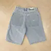 Pantalones Vaqueros Casuales Rectos Holgados Baggy Street Skateboard Dime Lavados para Hombre