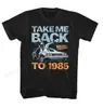 Camiseta Back to the Future Estampa Gráfica Moda Masculina Hip-Hop Roupa de Rua Camiseta de Manga Curta Camisa Esportiva Casual