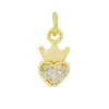 Accesorios para Joyería Microembebidos DIY Colgante Pequeño Accesorios de Circonita Accesorios de Joyería de Cobre Brazalete Recubierto de Oro Real de 18K Colgante