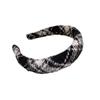 Diadema de cuadros Maillard Corea del Sur otoño e invierno vintage tela cepillada esponja aumentada parte superior de calavera diadema versátil accesorios para el cabello para mujeres