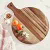 Bandeja de madera plato para bistec plato para pizza plato para pan sushi casero plato para bistec de ébano plato japonés occidental