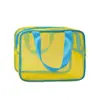 Bolso Cruzado de PU, Neceser para Mujer, Bolso de Mano Portátil, Bolsa Impermeable para Artículos de Tocador de Cuidado de la Piel, Bolso de Gran Capacidad, Bolsa de Viaje