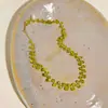 Collar de Perlas Electrochapado en Oro Real de 14K, Colgante de Perla de Lujo Ligero de Nicho, Accesorio de Cadena para Clavícula, Joyería de Cuello Versátil de Moda para Mujeres