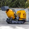 Camión Mezclador Móvil de Exportación Portugal, Mezcladora Pequeña de Cemento sobre Orugas, Camión de Transporte de Concreto para Obra