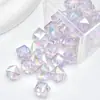 12mm Galvanizado Uv Acrílico Transparente Quadrado Diamante Quadrado Ponta de Diamante DIY Chaveiro Artesanal Adorno para Cabeça Corrente de Celular Acessórios de Joias