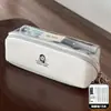 Estuche para Lápices Estilo Japonés, Transparente, Sencillo, Caja de Papelería de Gama Alta, Alto Valor Estético, Gran Capacidad, Estuche para Estudiantes de Primaria