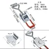 Braçadeira de Aço Inoxidável 304 Fivela de Aço Inoxidável Trava de Fivela Ajustável Clipe de Travamento Acessórios de Fivela para Caixa Alicate de Parafuso