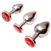 Tapón Anal de Metal con Diamante para Punto G para Hombres y Mujeres, Adecuado para Uso en Exteriores, Expansión Anal, Tapón Crisantemo, Crisantemo Gay